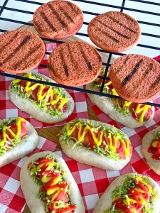 hot dog and burger cookies